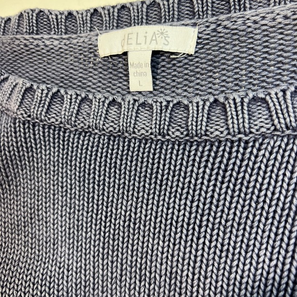 Delia*s Slouchy Cropped Sweater size L - Picture 9 of 15